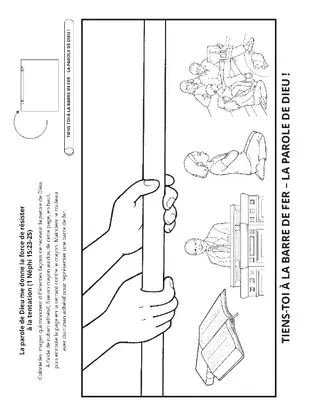 page des activités : la parole de Dieu m’aide à résister à la tentation