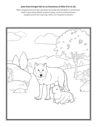 ektiviti pes: Jisas Krais i bringim bel isi na hamamas.