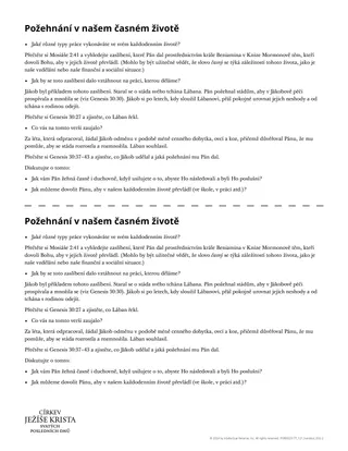 požehnání v našem časném životě