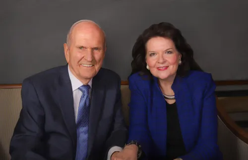 President Nelson with his wife, Wendy