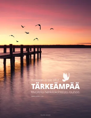 auringonlasku lahdella, jossa laituri