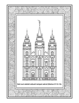 halaman kegiatan: bait suci adalah tempat sakral