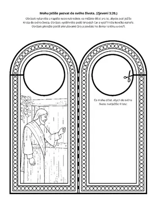 stránka s činnostmi: Mohu pozvat Ježíše Krista do svého života