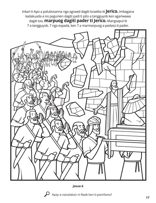 The City of Jericho coloring page