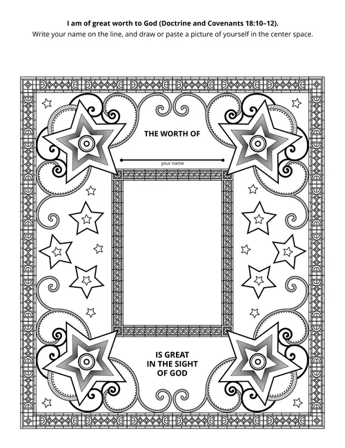 Frame for Primary-age children to place their photos.