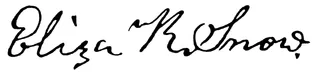 Eliza R. Snow’s signature