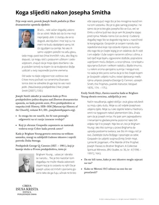 Koga slijediti nakon Josepha Smitha