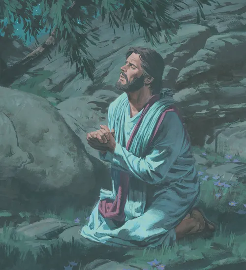 Jesus praying