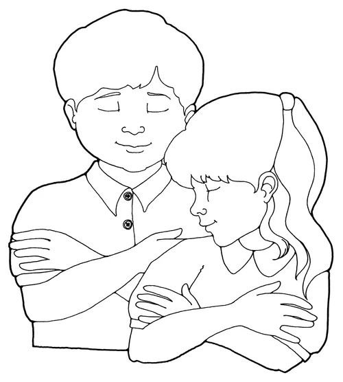 children with arms folded