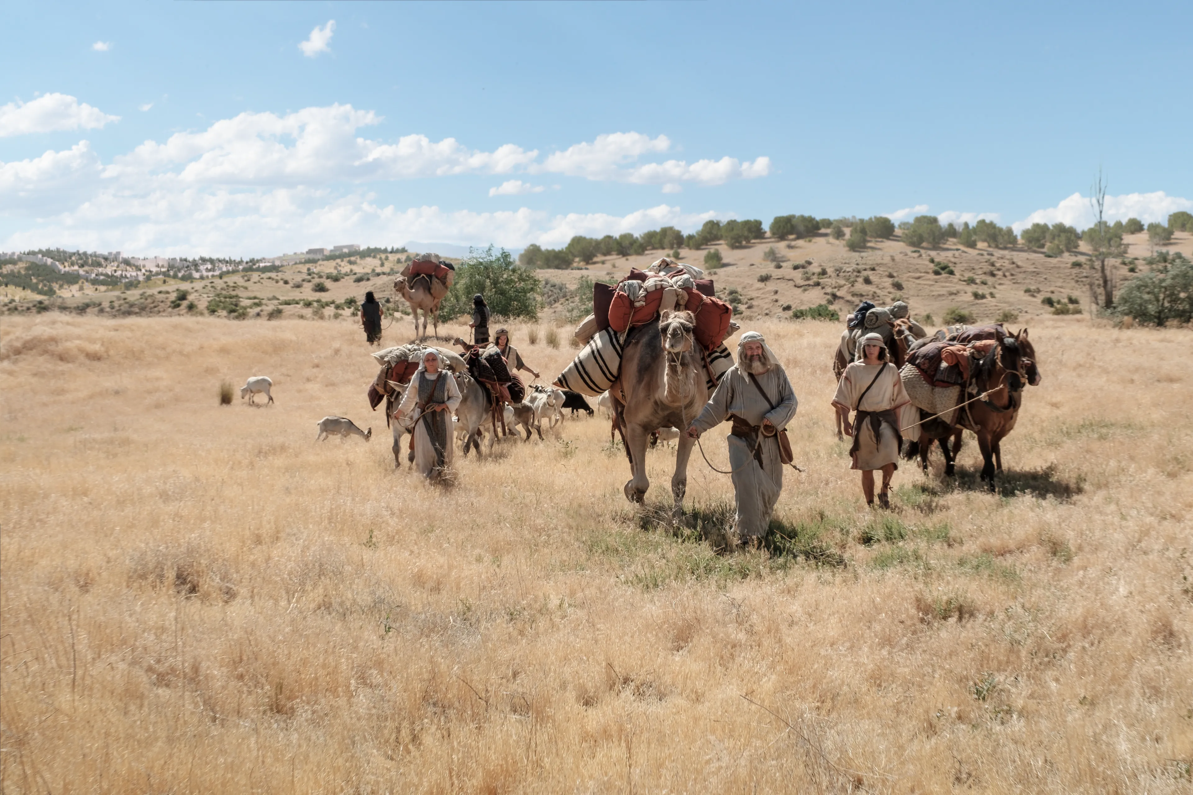 Караван Легия идет по пустыне.