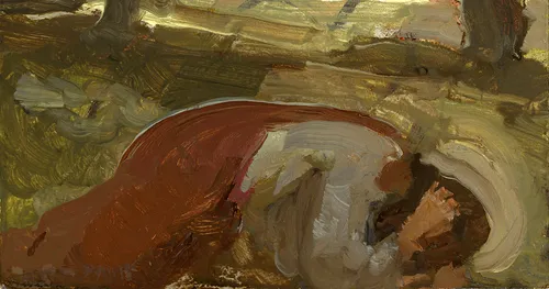 耶穌跪在客西馬尼園裡