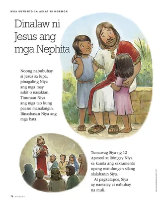 Jesus visits the Nephites