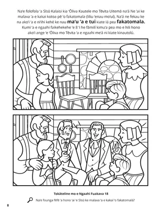 Oliver and David Taught Repentance coloring page