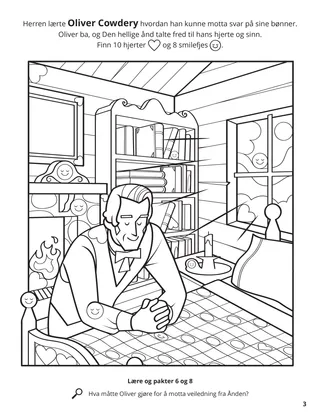 Oliver Received Answers from the Lord coloring page