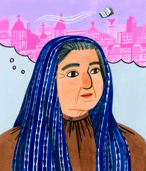 cut-out card of Desideria Yáñez