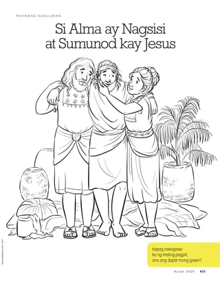 Alma Repented and Followed Jesus