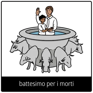 Simbolo del Vangelo “battesimo per i morti”