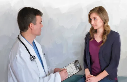physician meeting with patient