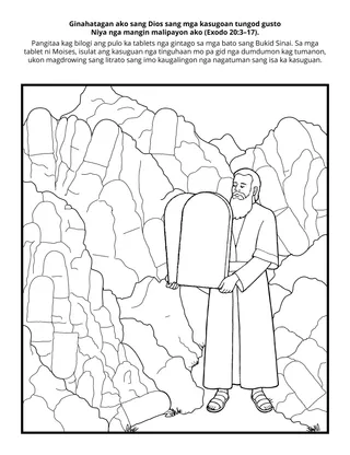 Pahina sang aktibidades sang Primary: Ginahatagan ako sang Dios sang mga kasugoan tungod gusto niya nga mangin malipayon ako