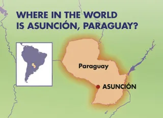 map of Paraguay