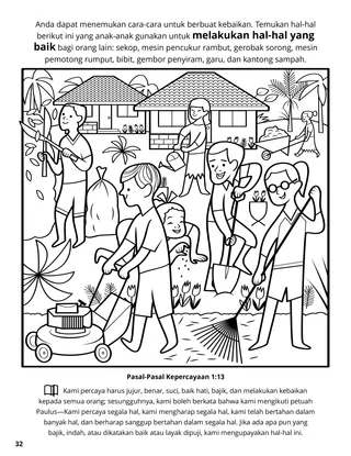 Thirteenth Article of Faith coloring page
