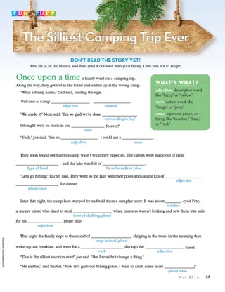 Funstuff: The Silliest Camping Trip Ever
