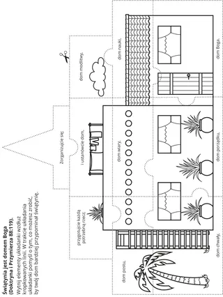 strona z zadaniami: świątynia jest domem Pana