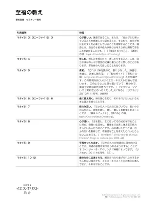 The Beatitudes handout