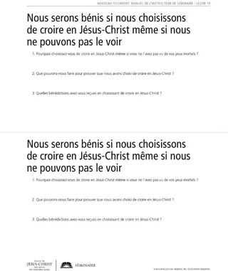 document, Choisir de croire