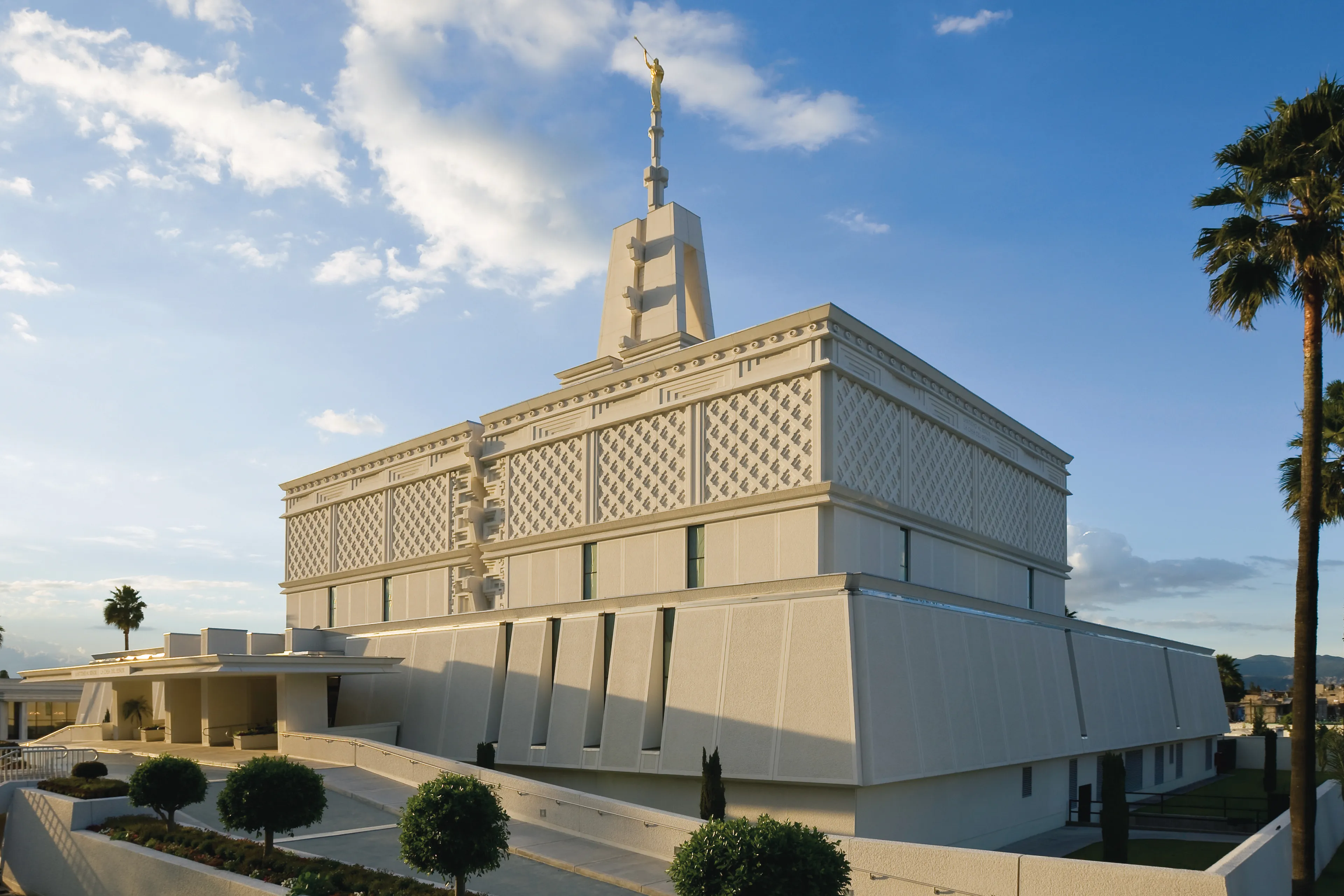 The Mexico City Mexico Temple, including the entrance and exterior of temple.