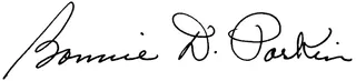 Bonnie D. Parkin’s signature