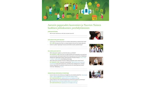 koorumien ja luokkien johtokuntien perehdyttäminen