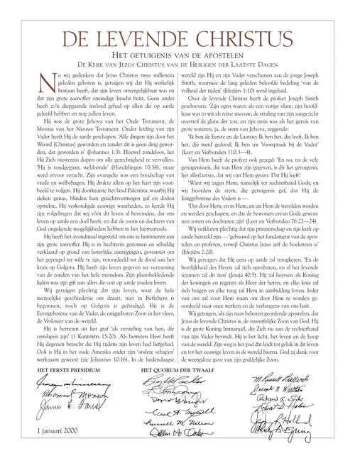 The Living Christ document