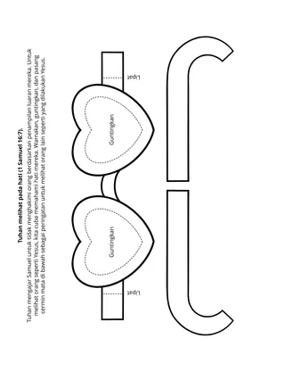 Halaman aktiviti Sekolah Primer: Tuhan melihat hati