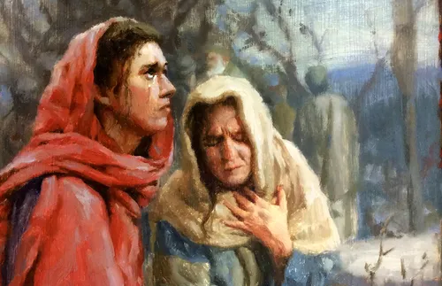 Women disciples mourned Jesus.