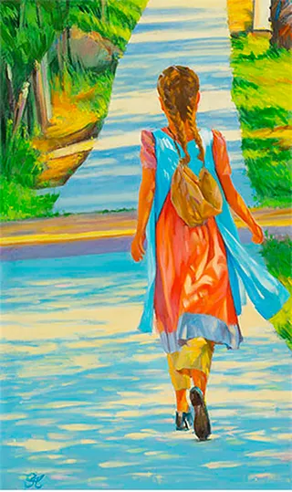 先驅者女孩在跳躍