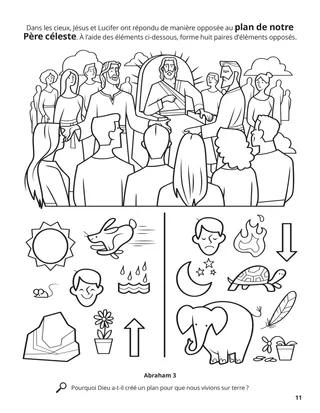Responses to Heavenly Father’s Plan coloring page