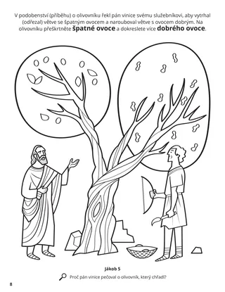 Allegory of the Olive Tree coloring page