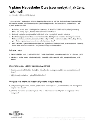 Heavenly Father’s plan.