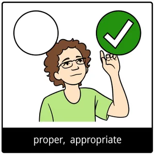 proper, appropriate gospel symbol