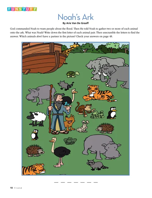 Funstuff: Noah’s Ark