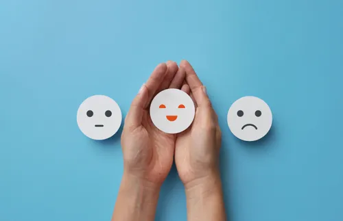 a person choosing joy and optimism