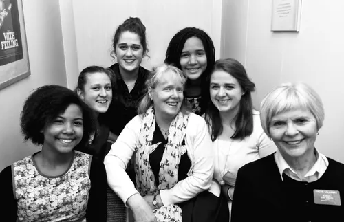 young women and leaders