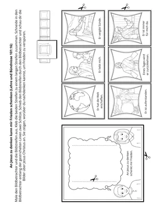 Seite mit der Aktivität für Kinder