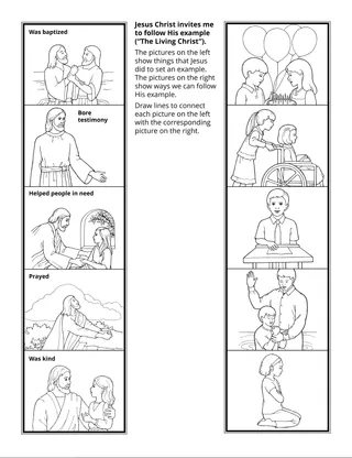 activity page: Jesus Christ invites me to follow His example