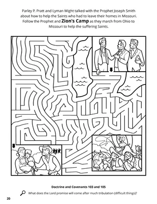 Zion’s Camp coloring page