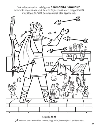 Samuel the Lamanite coloring page
