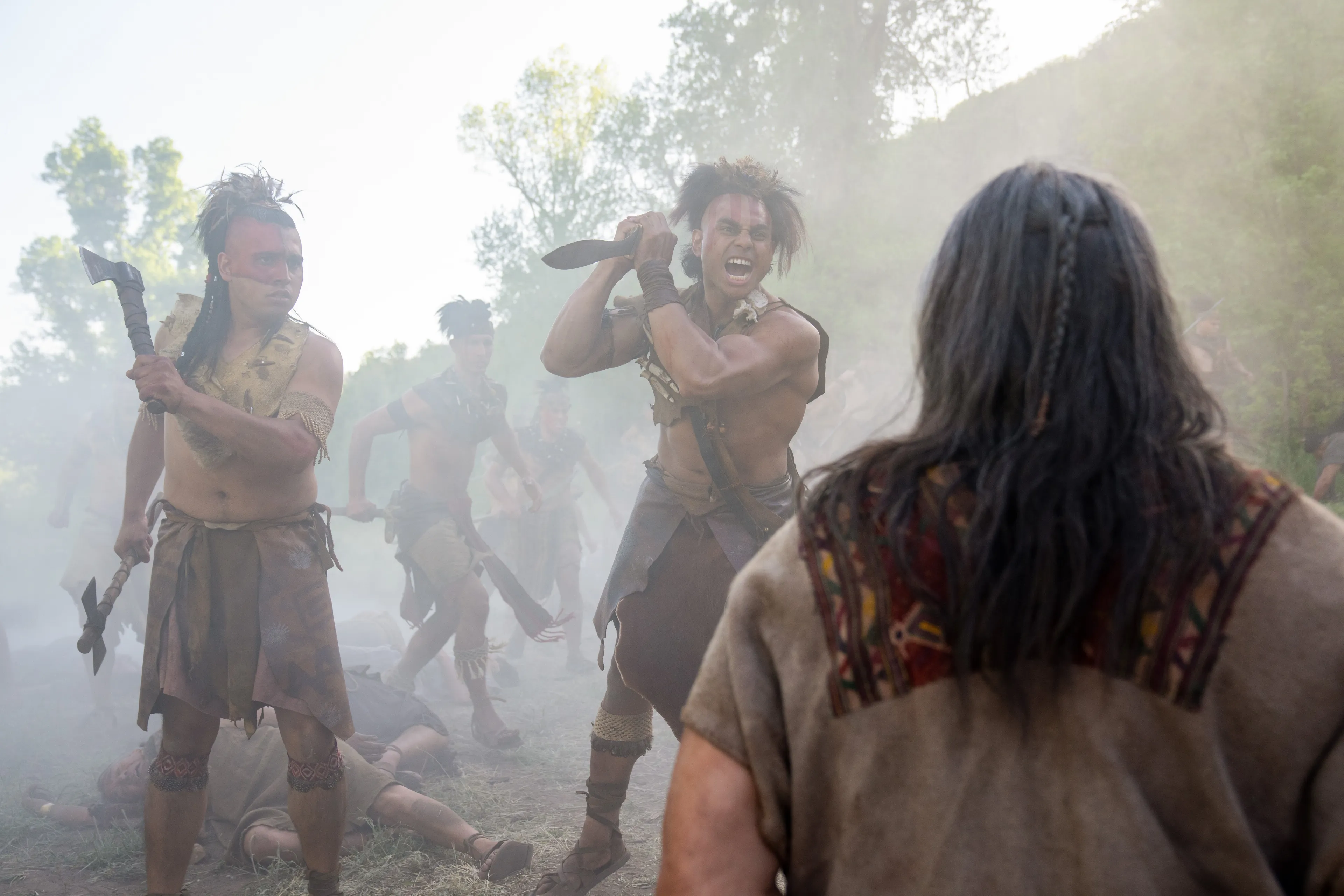 The Lamanite army kills and wounds many of the people of Anti-Nephi-Lehi.