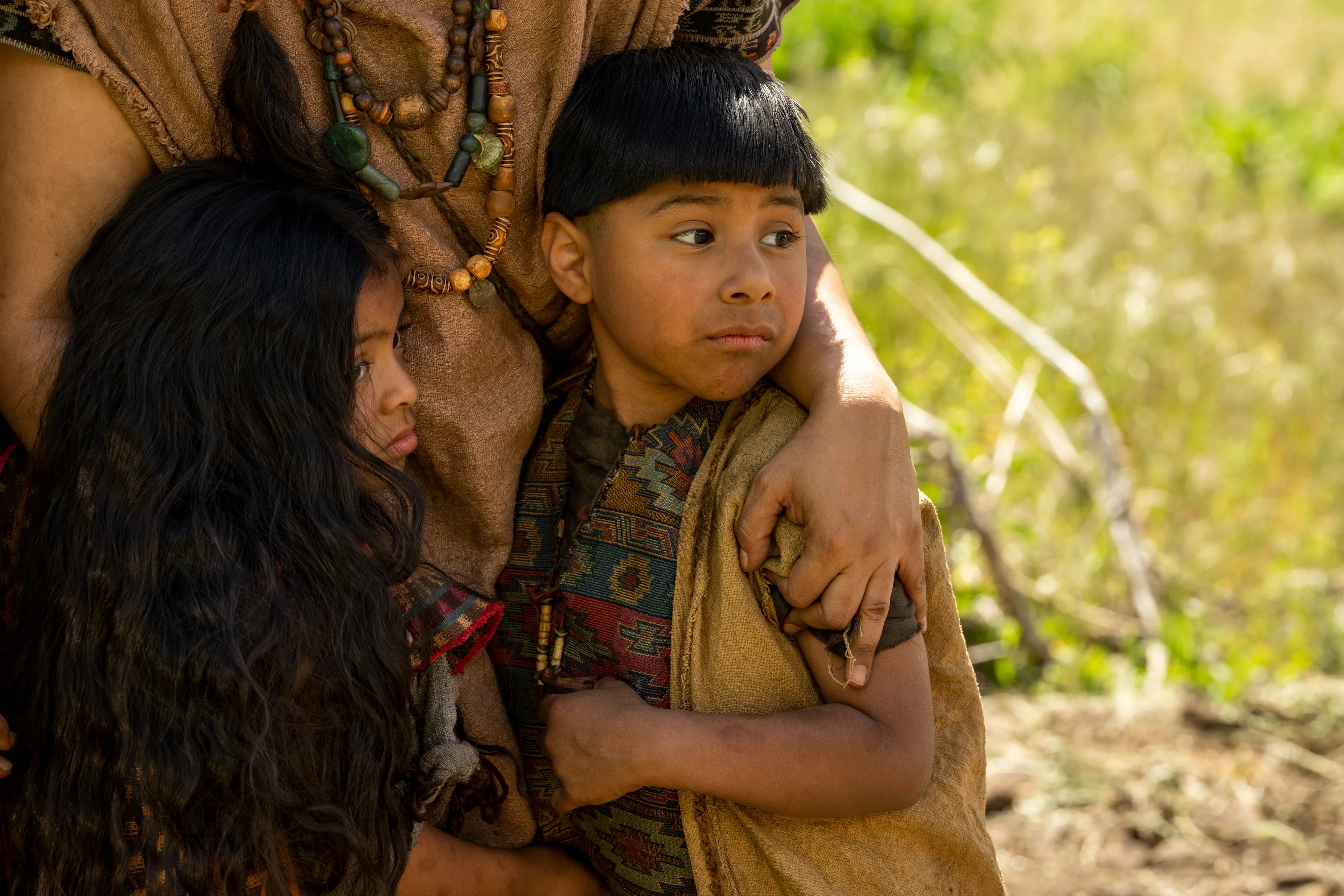 The women and children in the village of Anti-Nephi-Lehi watch in fear as the Lamanites attack their village.