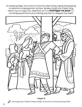 Laman and Lemuel Bound Nephi coloring page